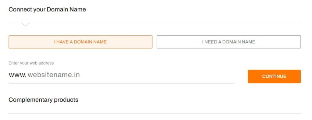 Choose your domain name