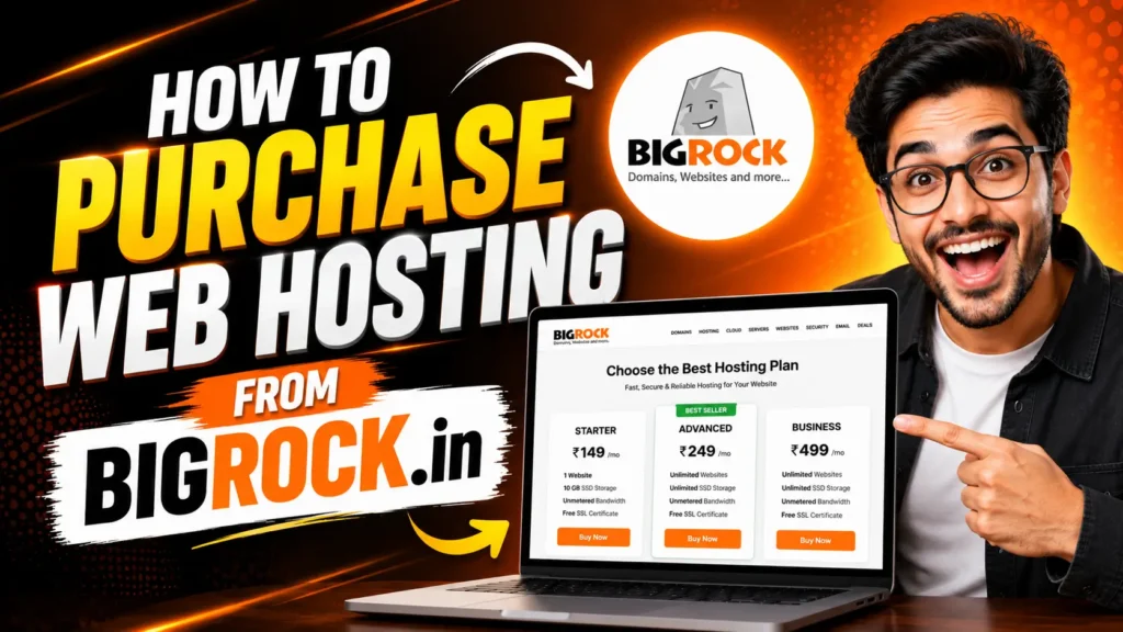 How to Purchase Web Hosting From BigRock.in